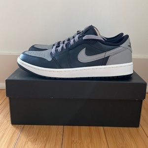 Air Jordan 1 Low Golf Shoe in Shadow (Black / Grey) - U.S. Men’s Size 9